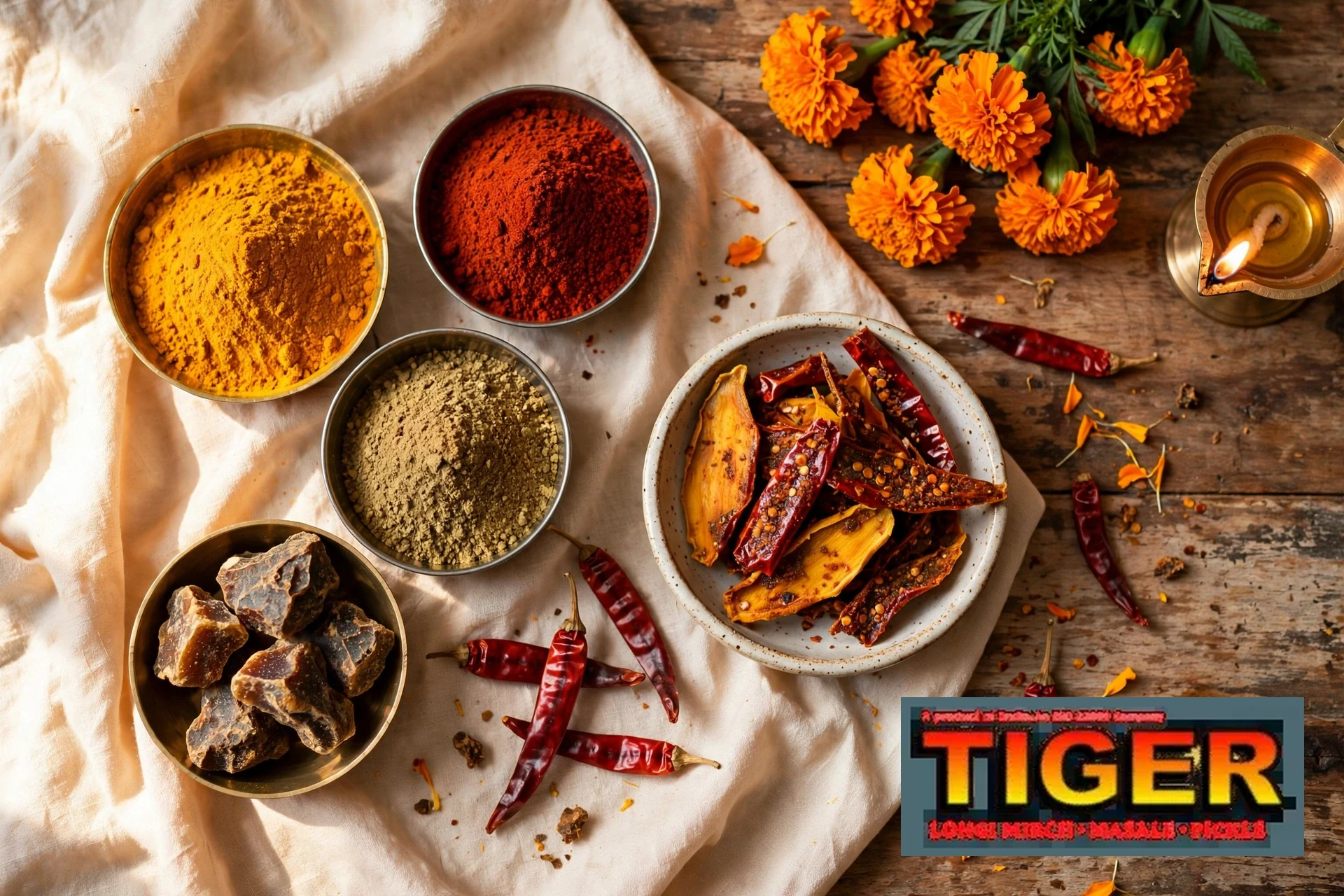 Yellow Tiger: Bikaner's Everyday Spice Brand — Dhania, Haldi, Mirch & Hing