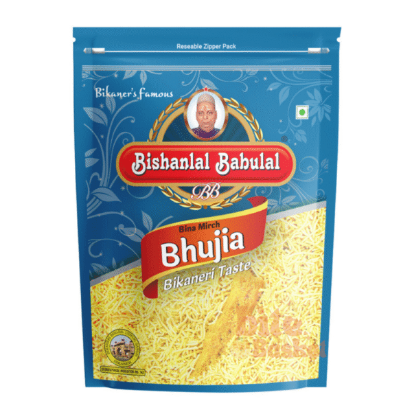 Bishanlal Babulal Bina Mirch Bhujia Non Spicy 800Grams – Ultimate Crispy & Mild Snack Sensation | BiteBasket