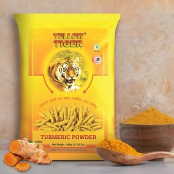 Yellow Tiger Turmeric Powder 500gm – Premium Quality Vibrant & Flavorful Yellow Tiger Spice | BiteBasket