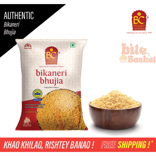 Bikaneri Bhujia Bhikharam Chandmal 400 Grams – Irresistibly Crispy &amp; Authentic Spicy Indian Snack | BiteBasket