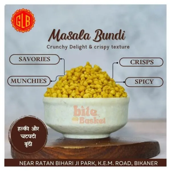 Girdharilal Masala Bundi 500g – Authentic Bikaneri Snack for Raita & Chaats