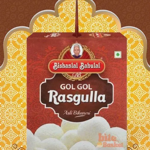 Bishanlal Babulal Rasgulla Bishanlal Babulal 1KG – Soft & Juicy Traditional Indian Sweet | BiteBasket
