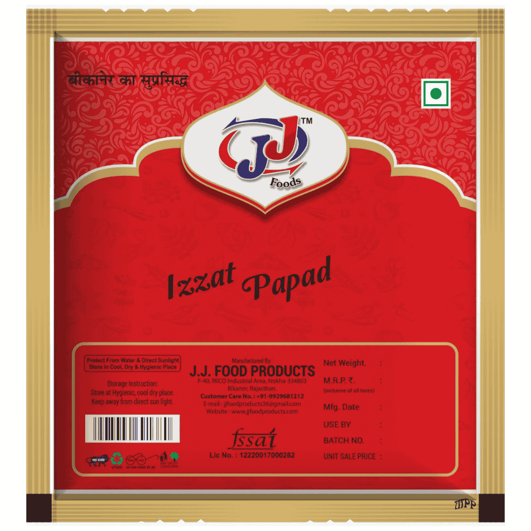 Bikaneri Handmade Papad Brand – Izzat Papad 200g | JJ Foods