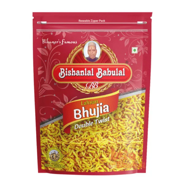 Bishanlal Babulal Lehsun Bhujia – Crispy Garlic Bikaneri Snack