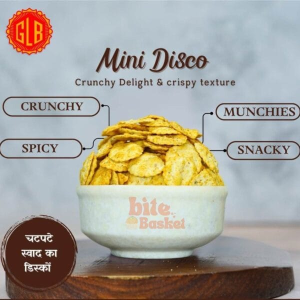 Girdharilal Mini Disco 400 Grams – Spicy & Crispy Bikaneri Snack Since 1978 | Bite Basket