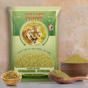 Yellow Tiger Coriander Powder 500gm – Premium Quality Aromatic & Fresh Yellow Tiger Spice | BiteBasket