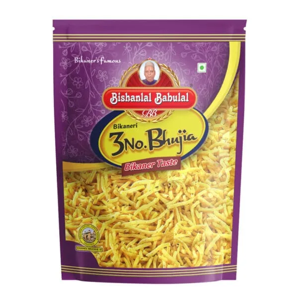 Bishanlal Babulal Premium 3 No Bhujia – Crispy Bikaneri Snack