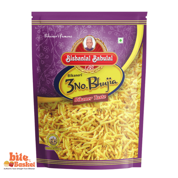 Bishanlal Babulal Premium 3 No Bhujia – Crispy Bikaneri Snack - Image 1