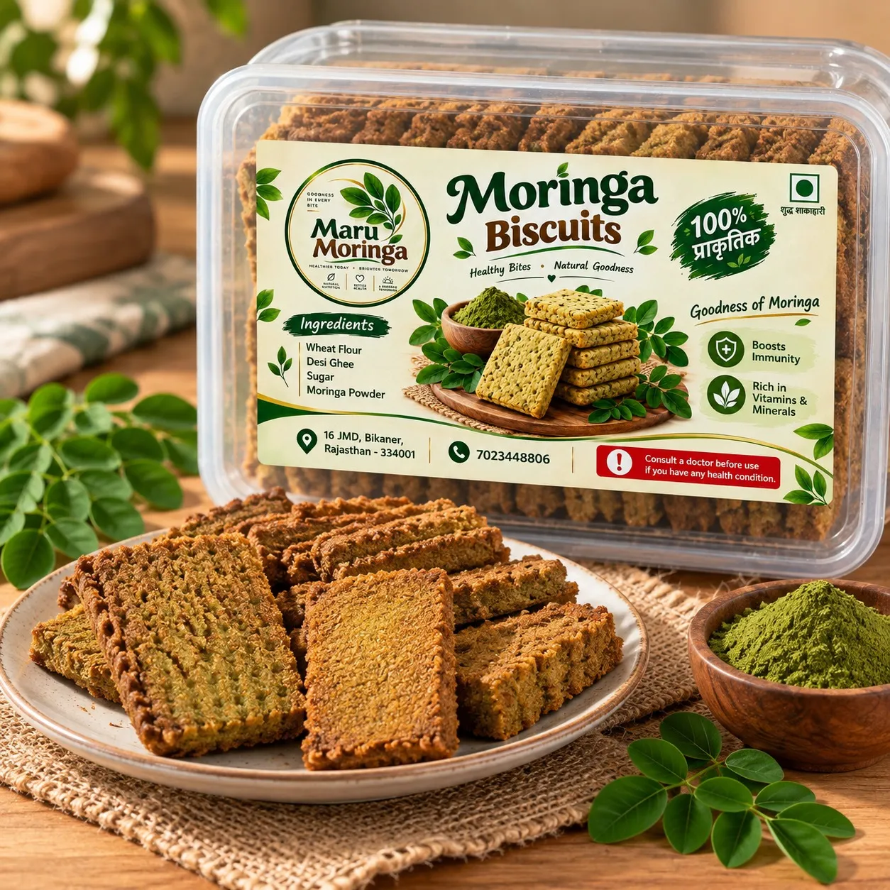 Maru Moringa Biscuits | Taste Meets Natural Goodness - Image 2