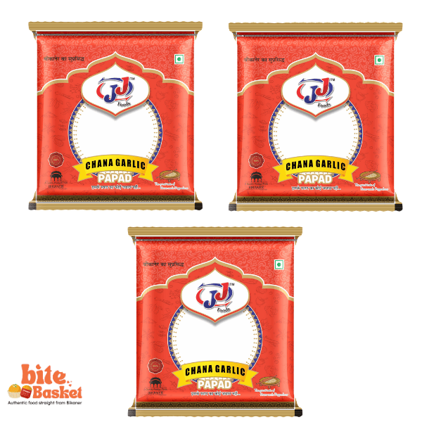 Chana Garlic Papad Bikaneri Handmade | JJ Foods - Image 1