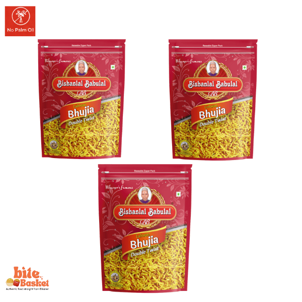 Bishanlal Babulal Lehsun Bhujia – Crispy Garlic Bikaneri Snack - Image 1