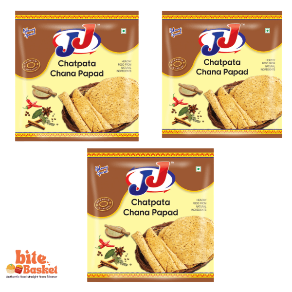 Bikaneri Handmade Papad Brand – Chatpata Chana Papad | JJ Foods - Image 1