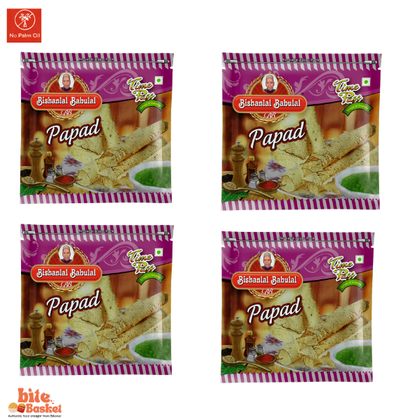 Bishanlal Babulal Tikdi Bikaneri Papad Since 1956 – Bikaneri - Image 1